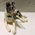 Ceramic Smooth Collie Dog Sculpture