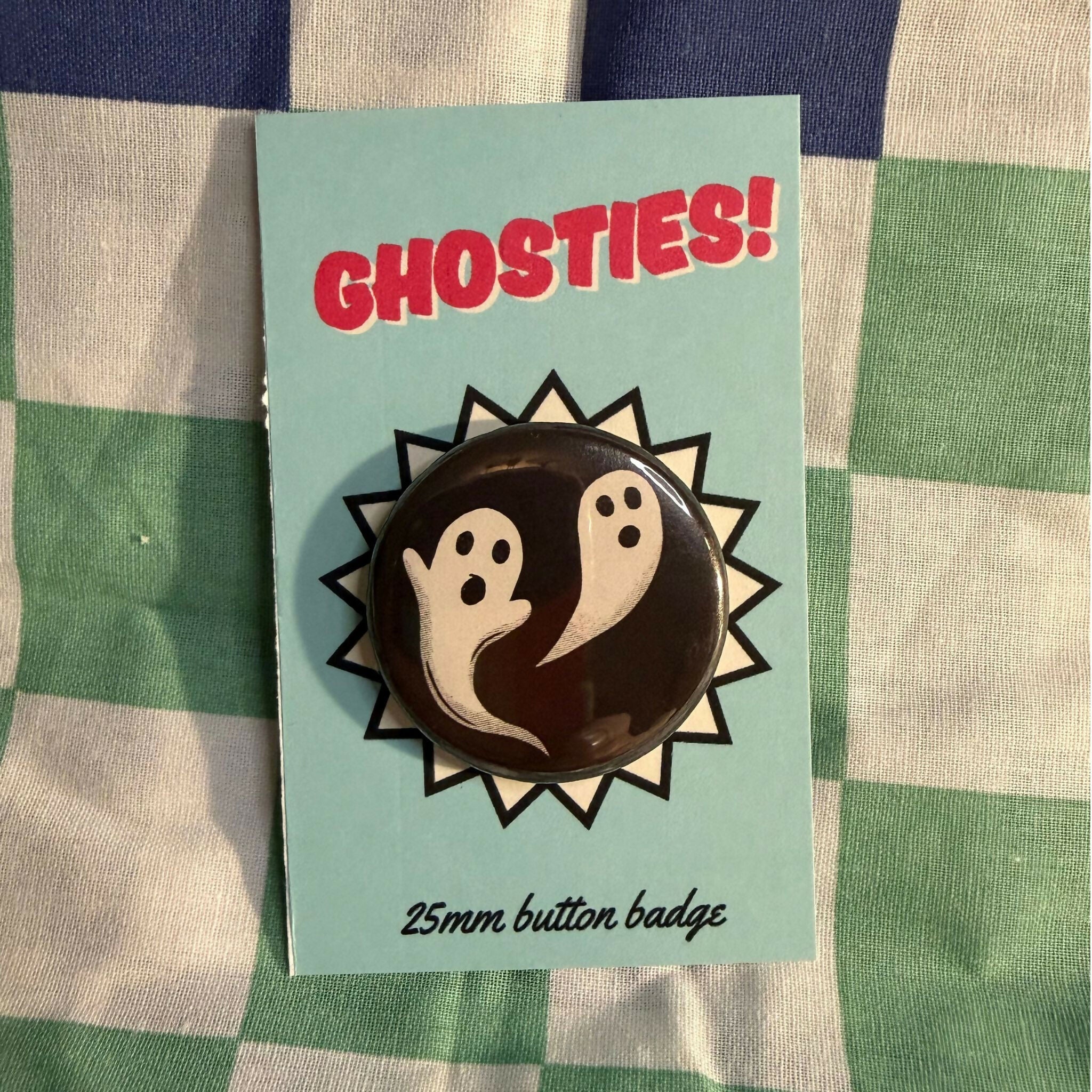 Ghosties! Halloween Button Badge