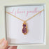Real Flower Cat Purple Petal Necklace Gold Plated