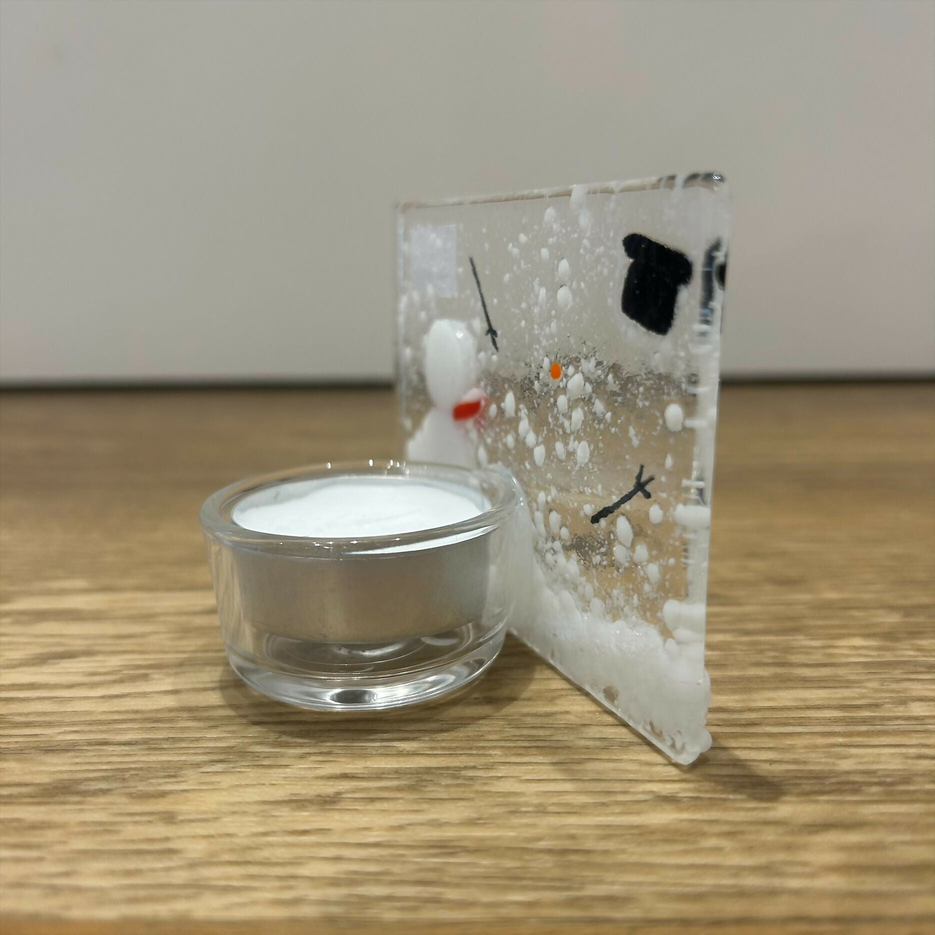 Windy Snowman Tea Light