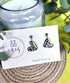 Funky Pattern Collection - Small Heart Polymer Clay Earrings
