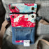 Unique Design Handcrafted Crossbody Bag Handbag Made From Upcycled Jeans And Fabrics