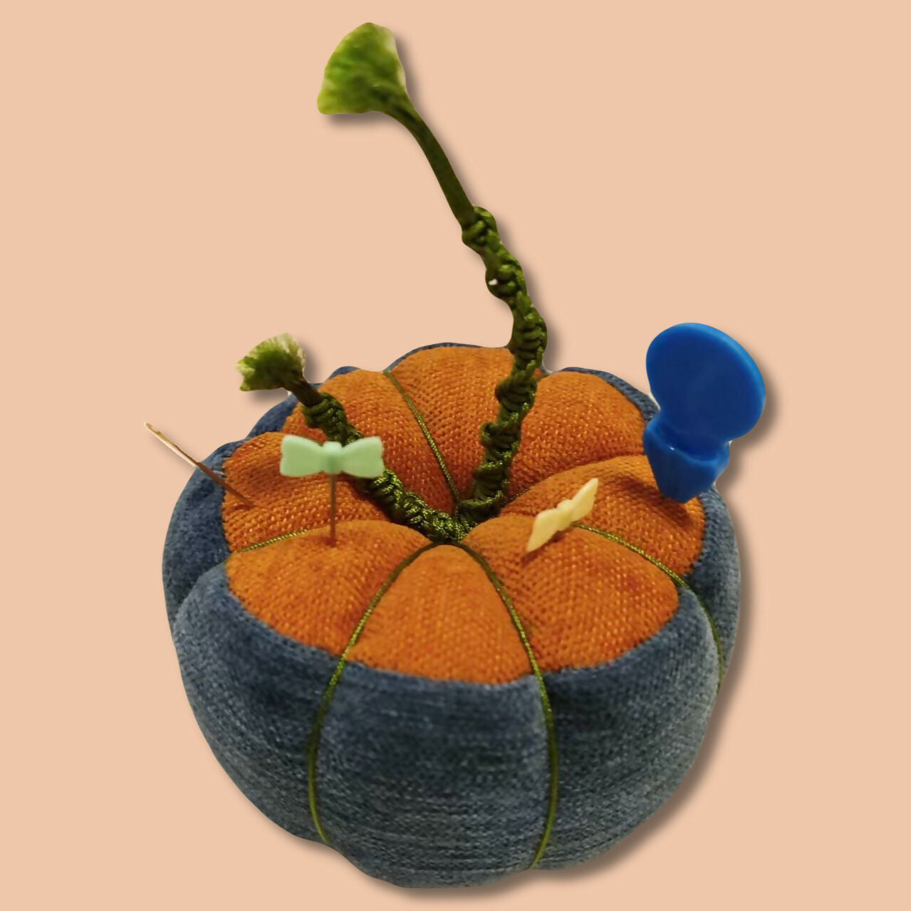 Handmade Mini Pumpkin Pin Cushion