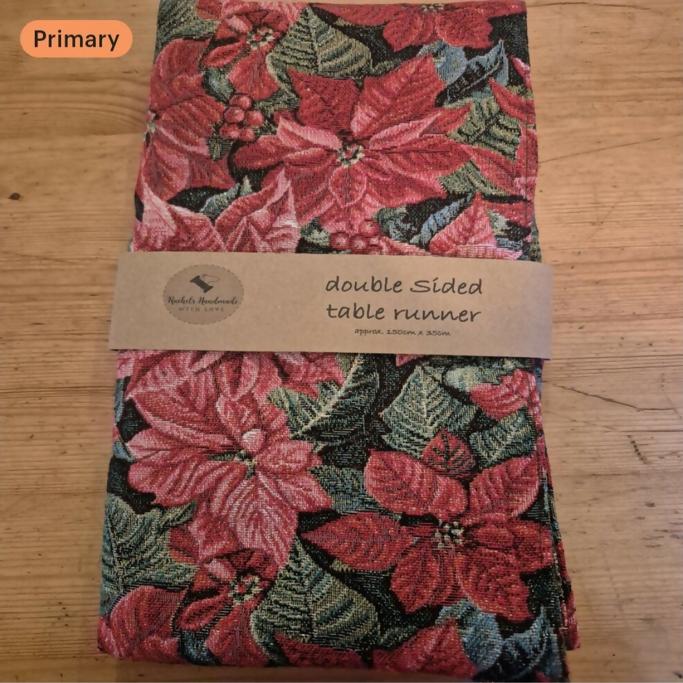 Luxury Double Sided Christmas Tapestry Table Runner