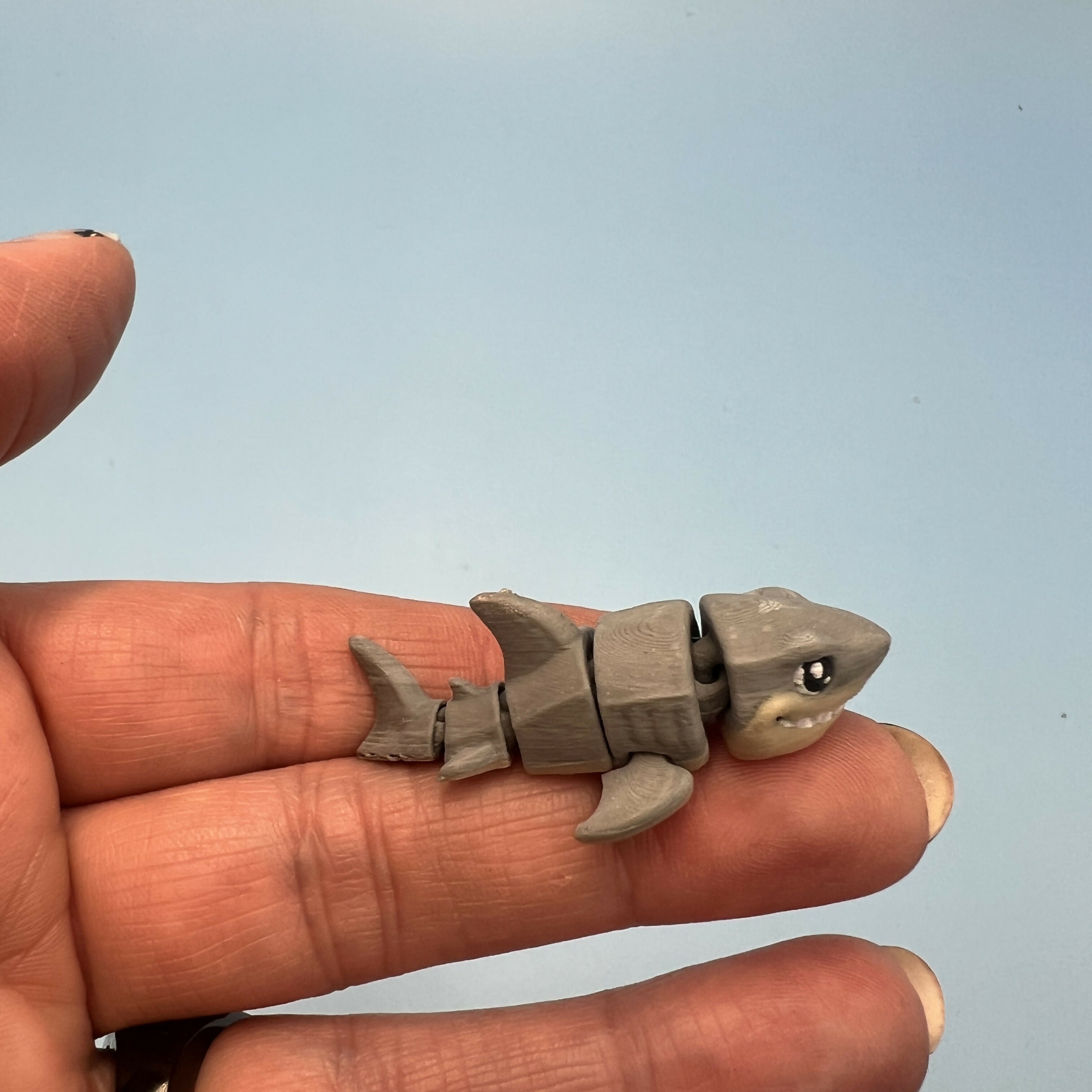 3D Printed Micro Miniatures: Articulated Sensory Fidget Animals friends, Mice, Lamb, Bat, Ferret, Opossum, Raccoon, Otter & Grey Shark 3-5cm