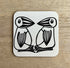 Two Birds Coaster – Pen And Ink Design