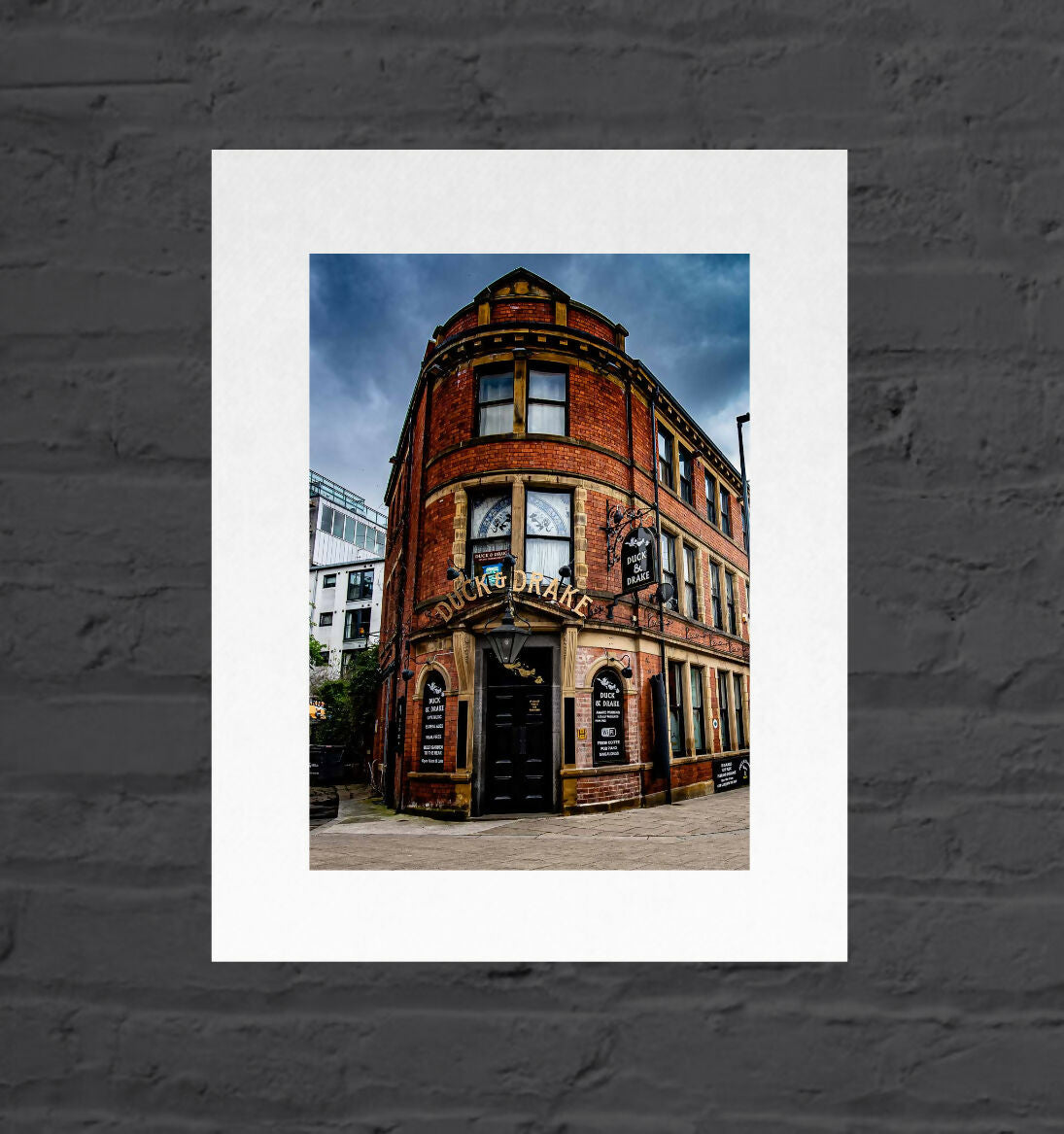Duck & Drake, Leeds, Mounted Photographic Print