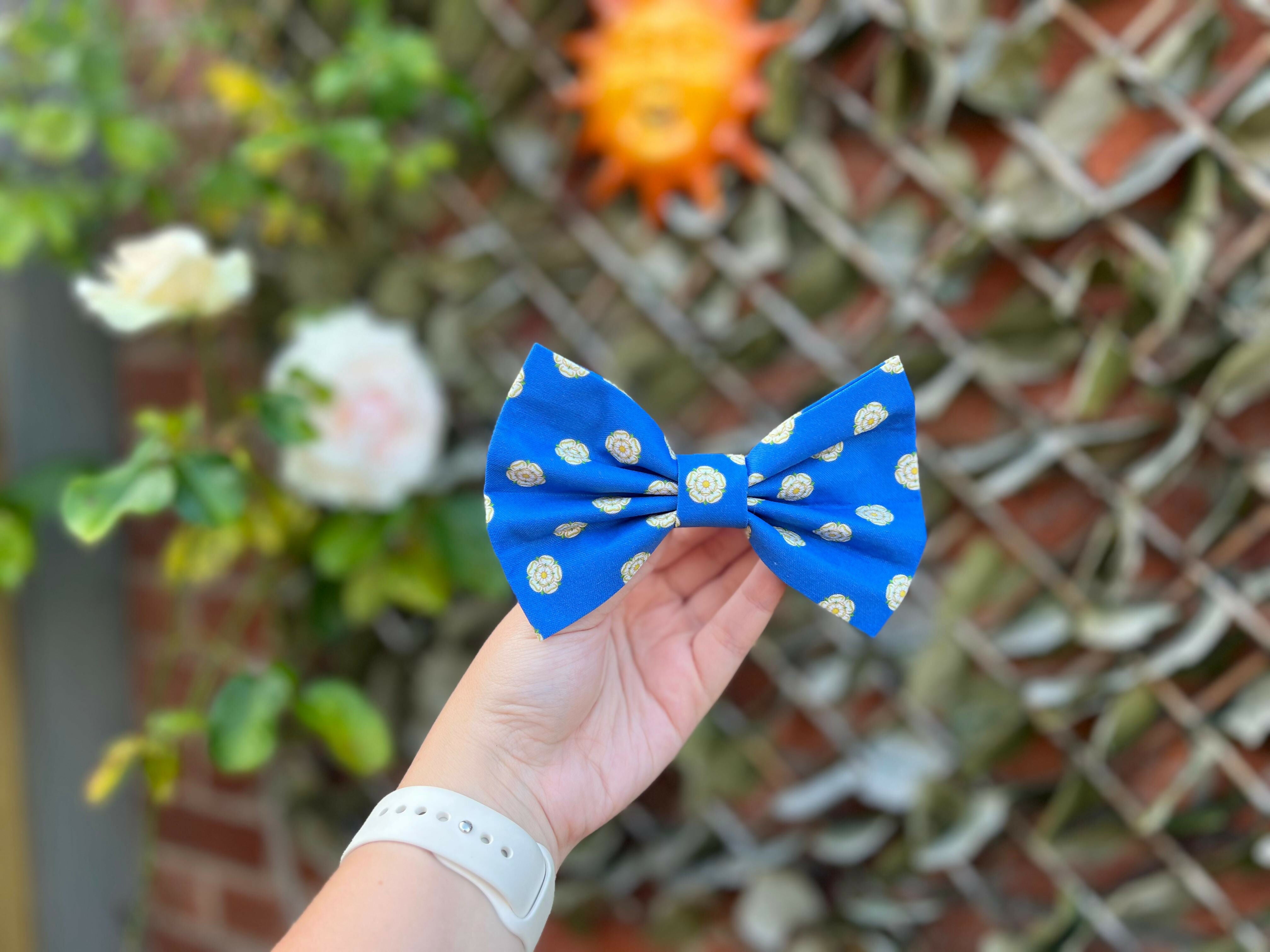 Yorkshire Rose Dog Bow Tie