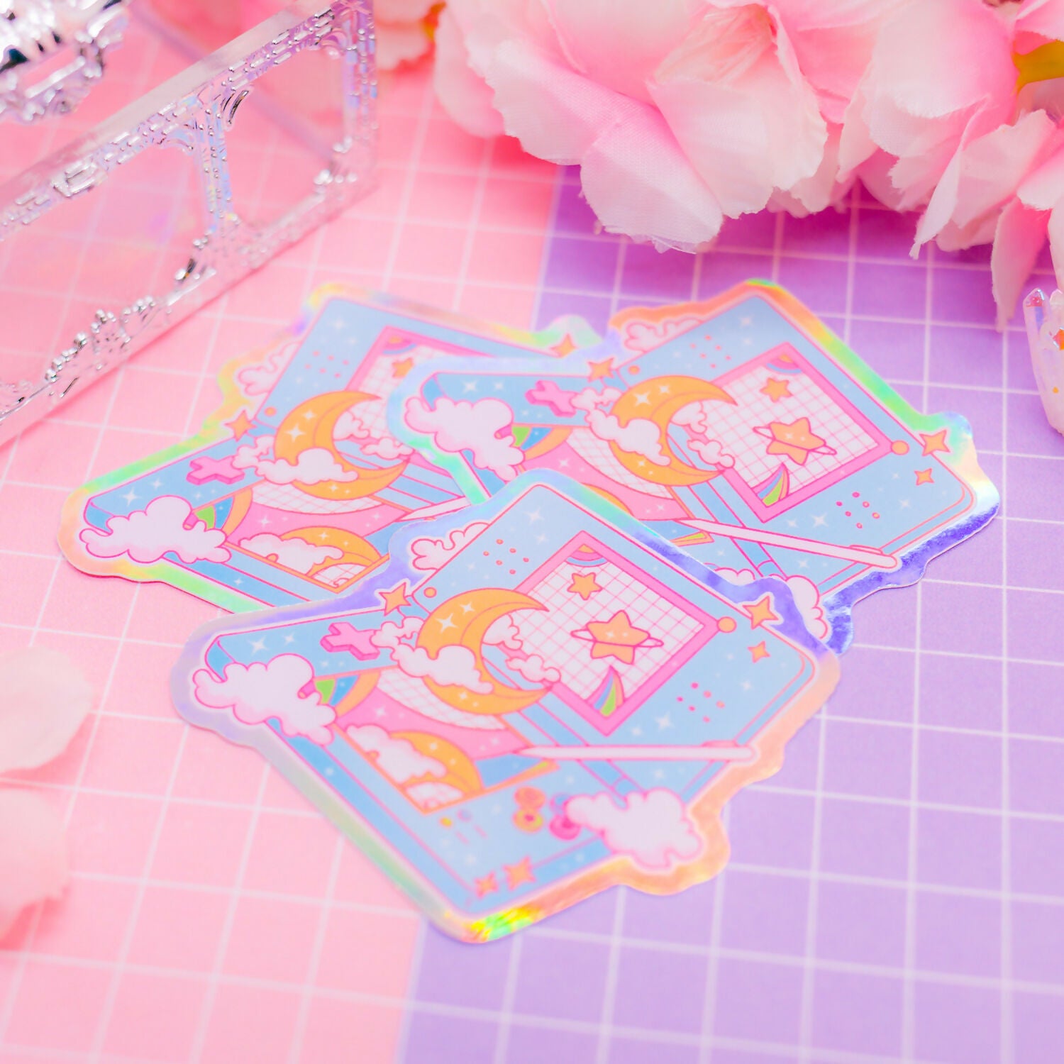 Holographic Sticker - DS Moon Lite