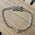 Sterling Silver Double Chain Textured Bracelet