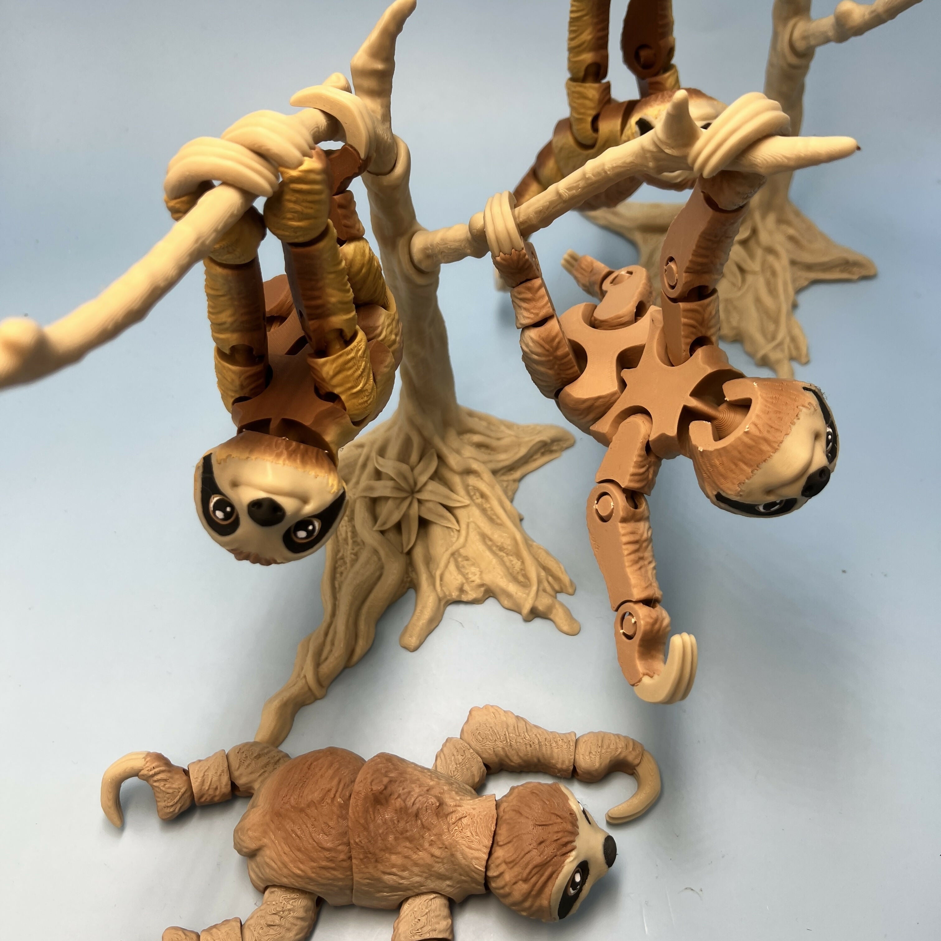 3D Printed Large: Articulated Sensory Fidget Animal friends Sloth 17cm