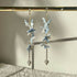 Micro Crochet Flowers Drop and Dangle Earrings