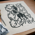 FOREST OF THORNS LINO PRINT