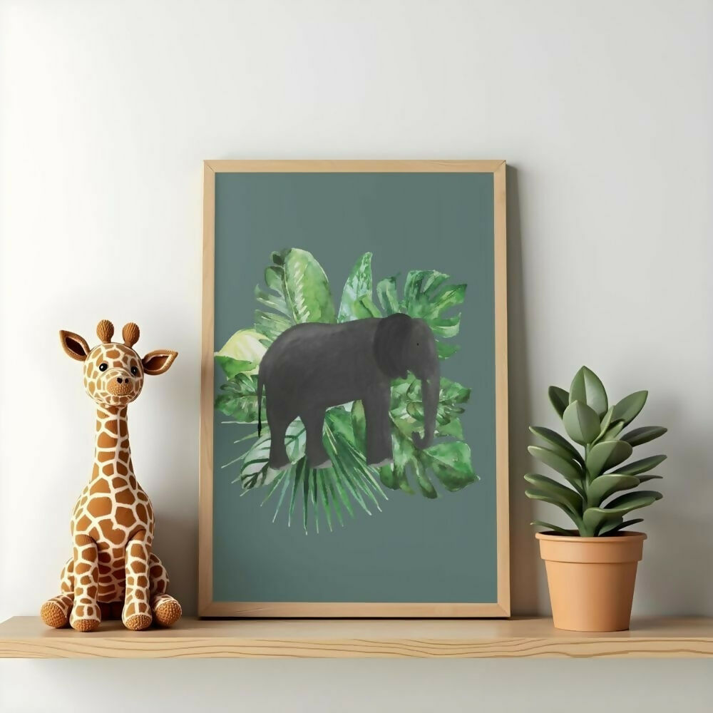 Elephant Jungle Print