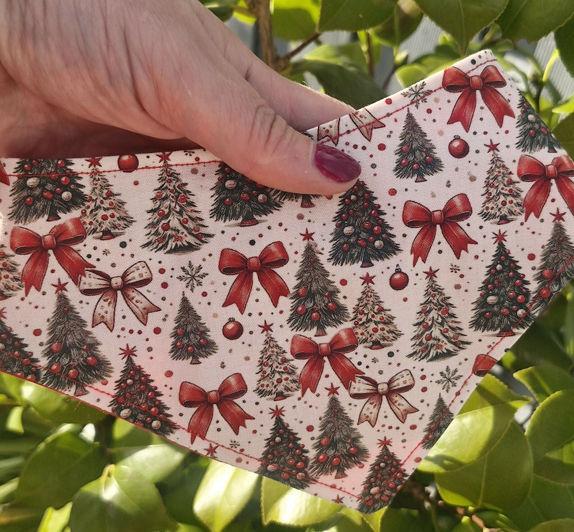 Christmas Red/Green Festive Mix Dog Bandana.