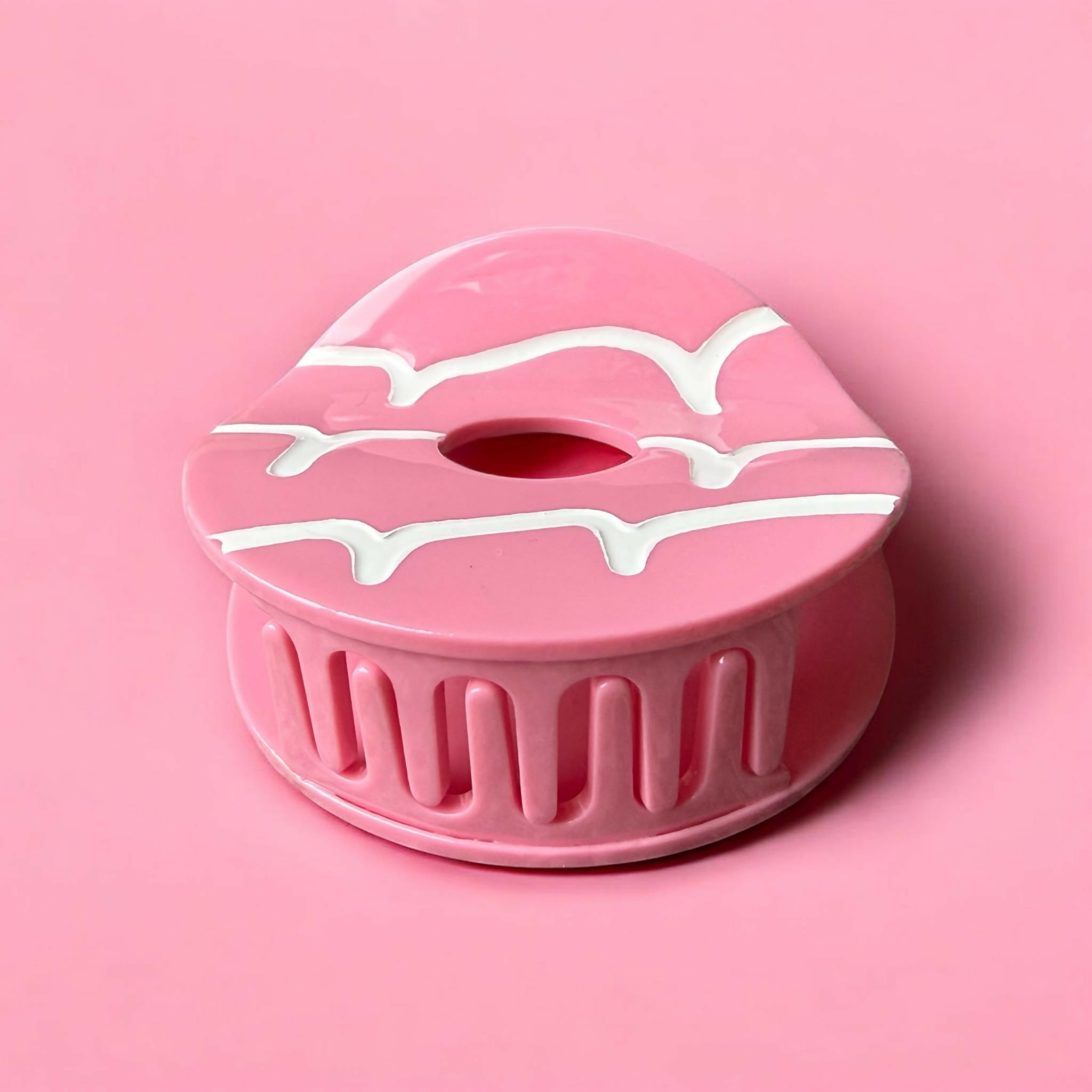 Party Ring Biscuit Hair Claw - Pink