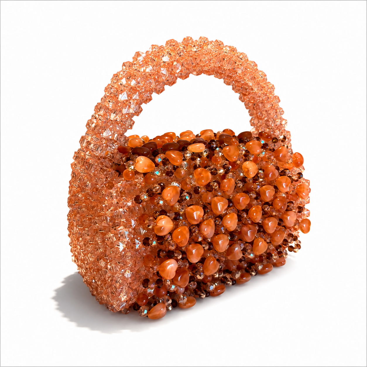 Champagne Gold Beaded Handbag