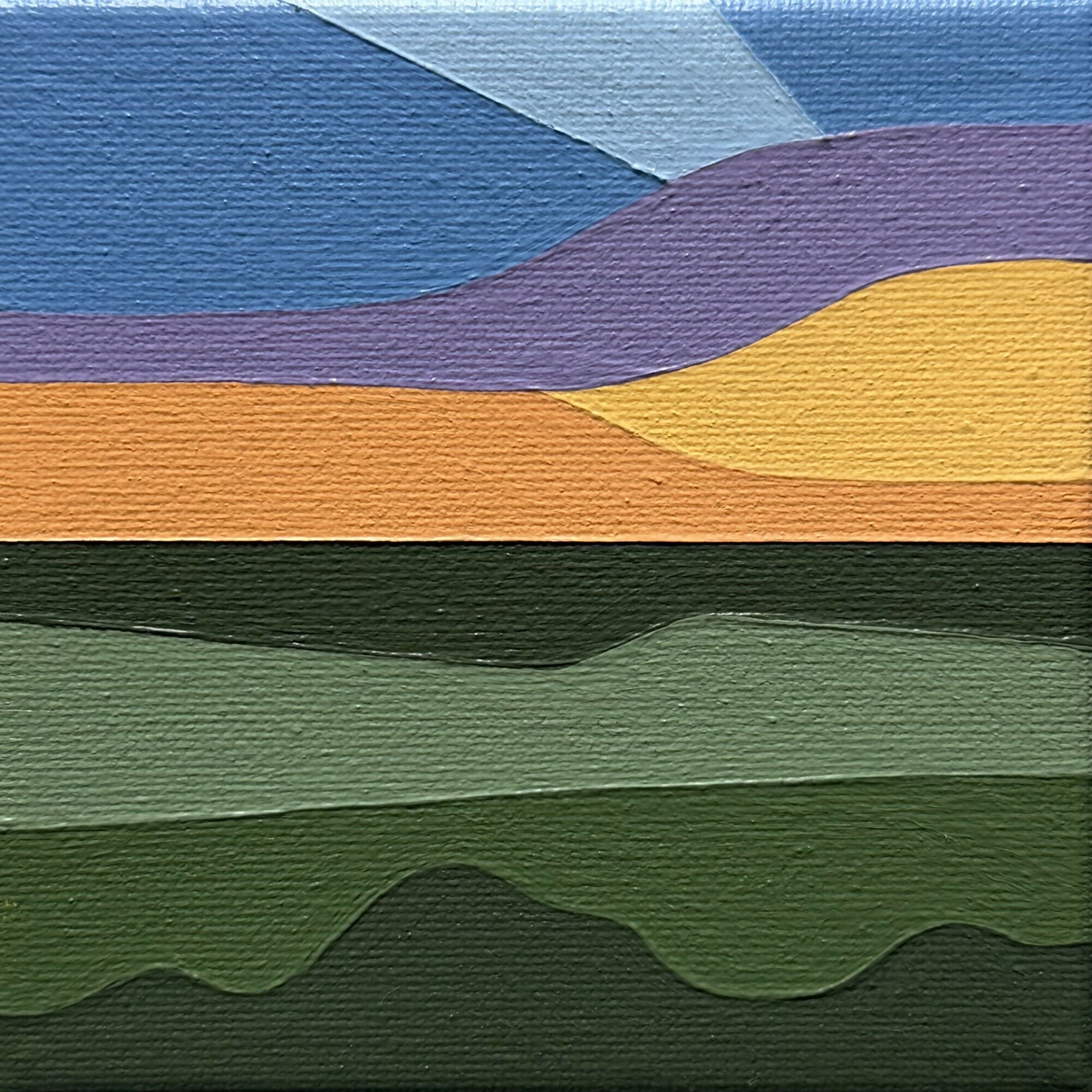 Horizons 10 x 10 cm Original Painting