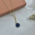 Blue China Necklace No. 1 - Handmade Polymer Clay Necklace