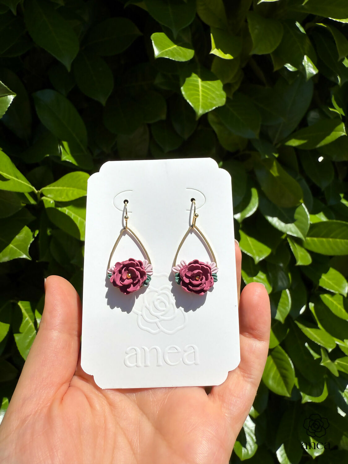 Handcrafted Floral Drop Earrings with Vintage Petal Detail in Blush Pink