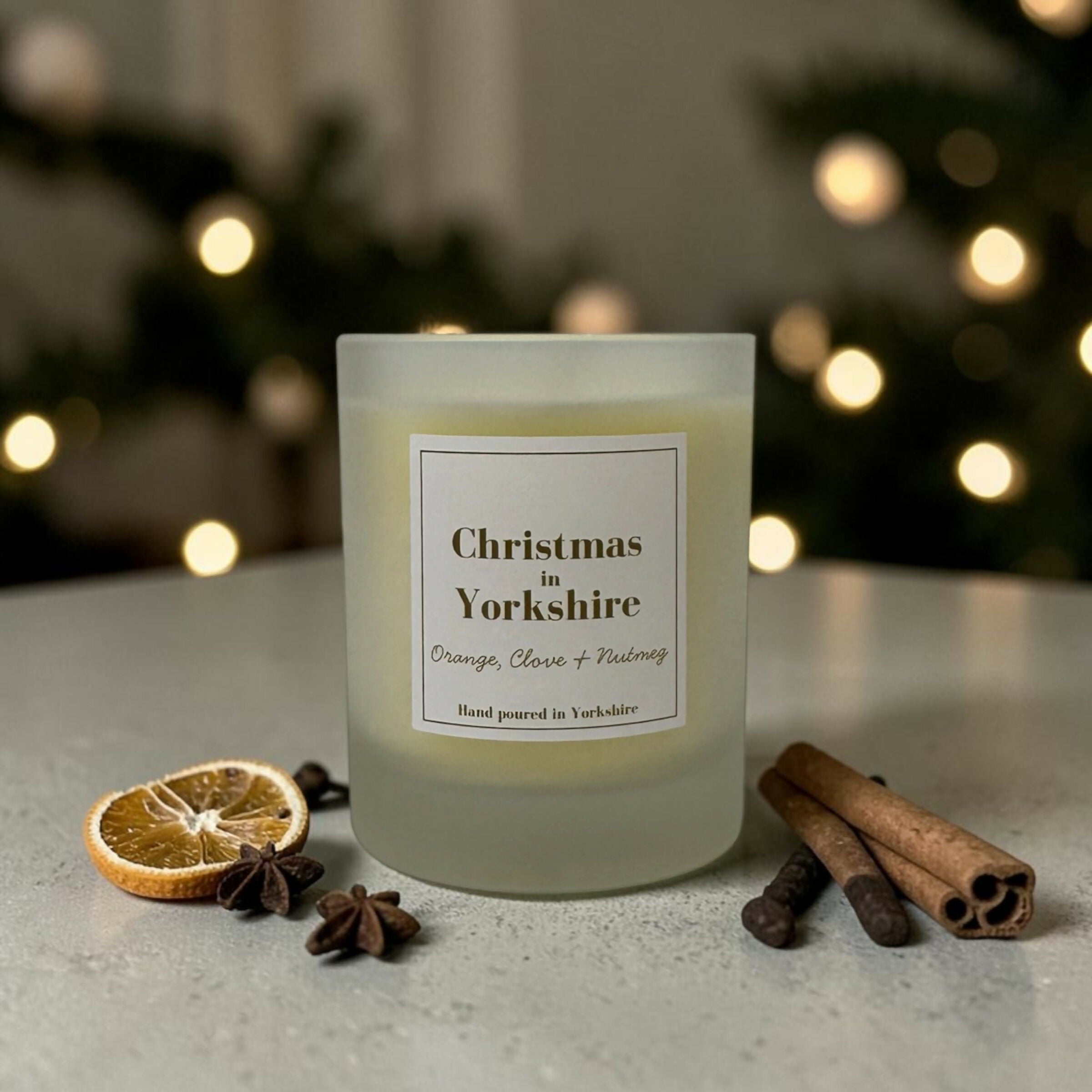 Christmas in Yorkshire - Orange, Clove and Nutmeg Candle - 150g