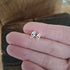 Handmade Silver Shell Studs