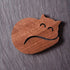 Cat Shaped Laser Cut Wooden Coaster