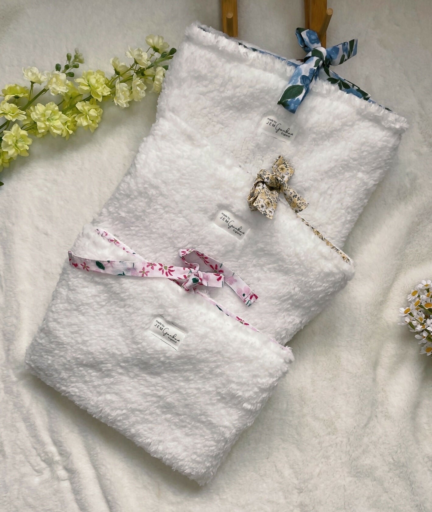White Book Sleeve Handmade
