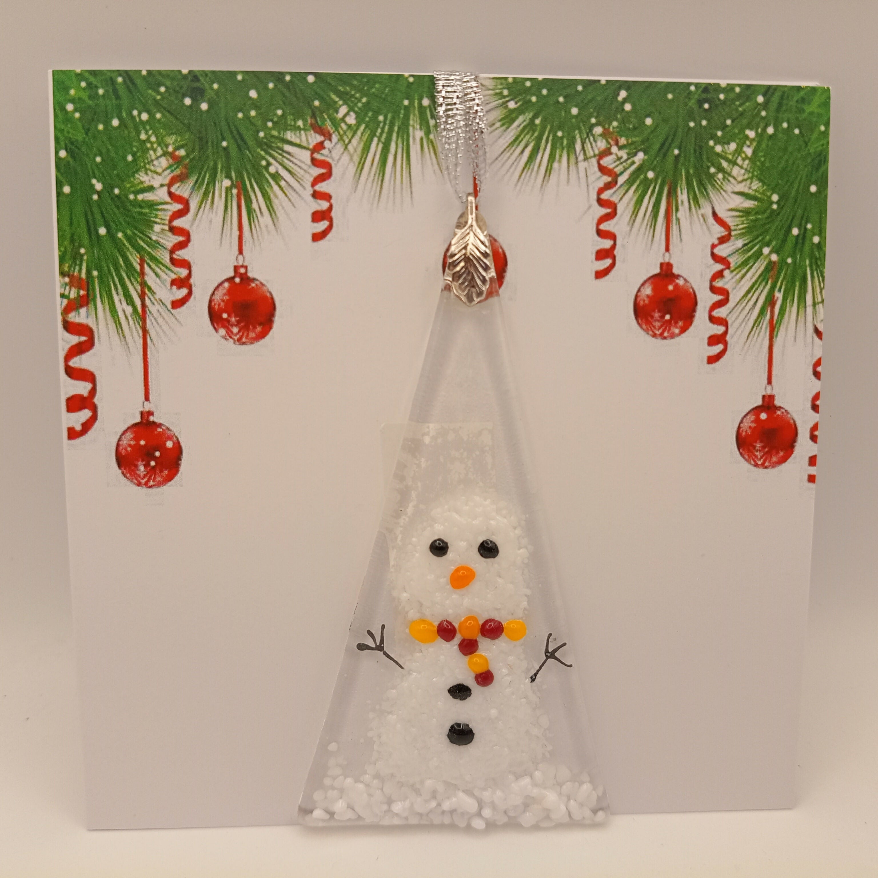 Fused Glass Christmas Card