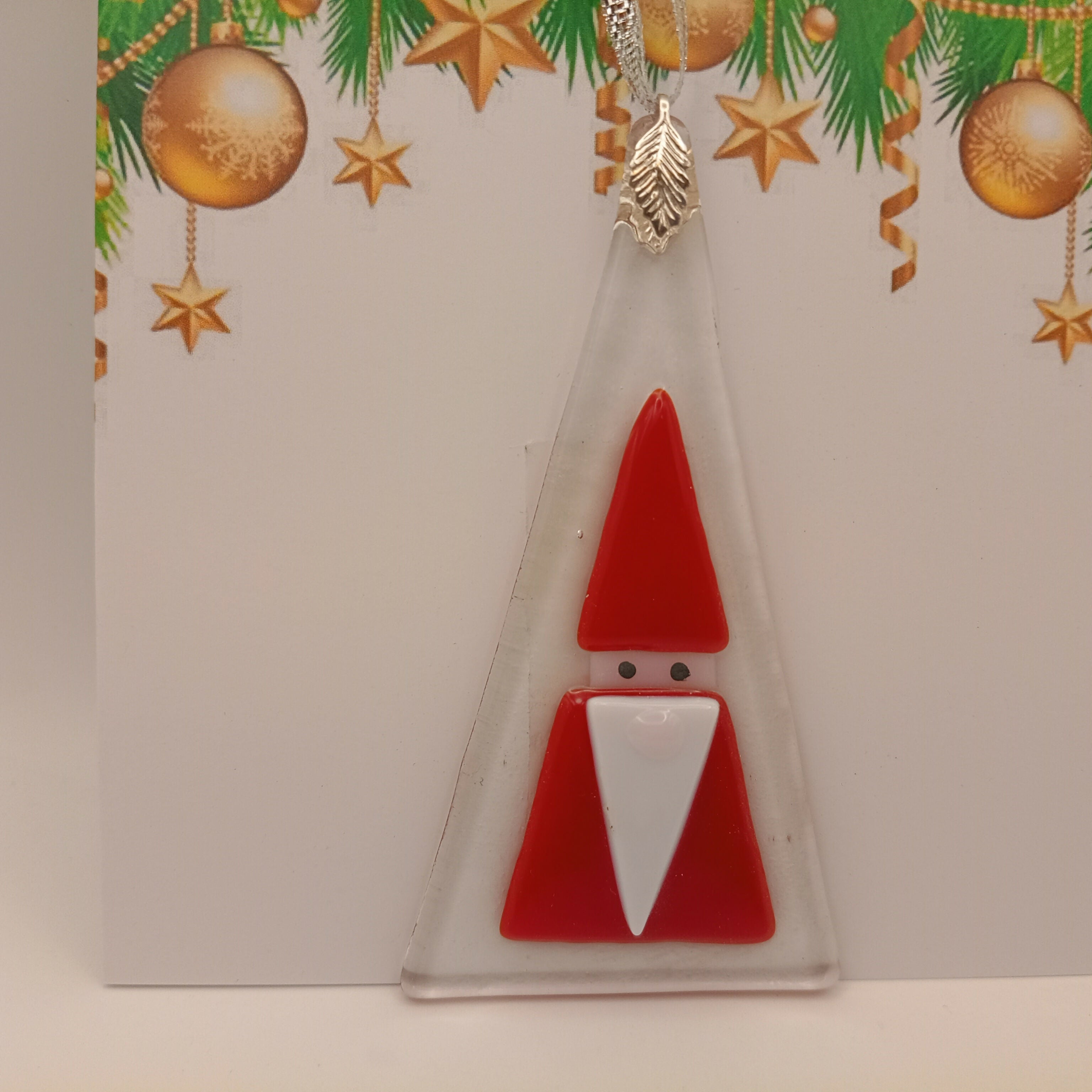 Fused Glass Christmas Card