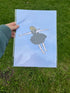 Parachute Illustration Print A4