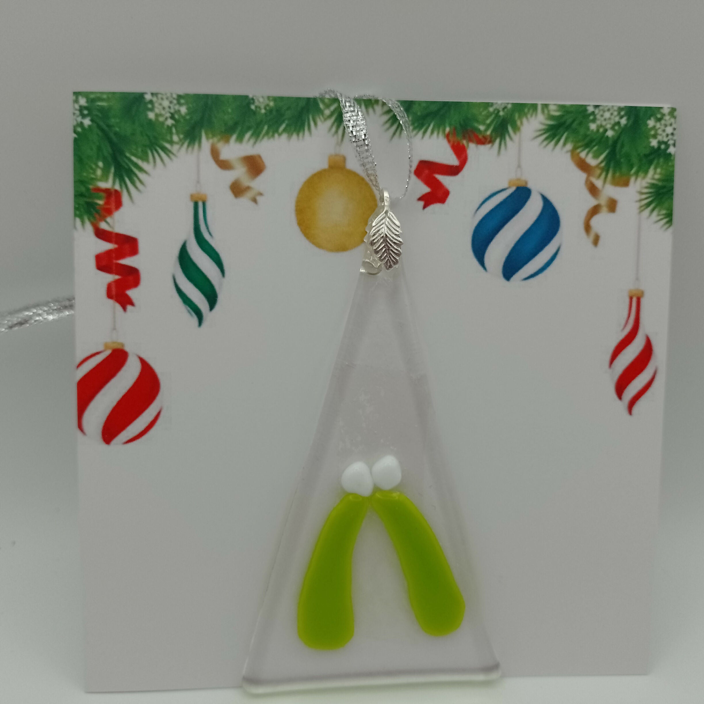 Fused Glass Christmas Card