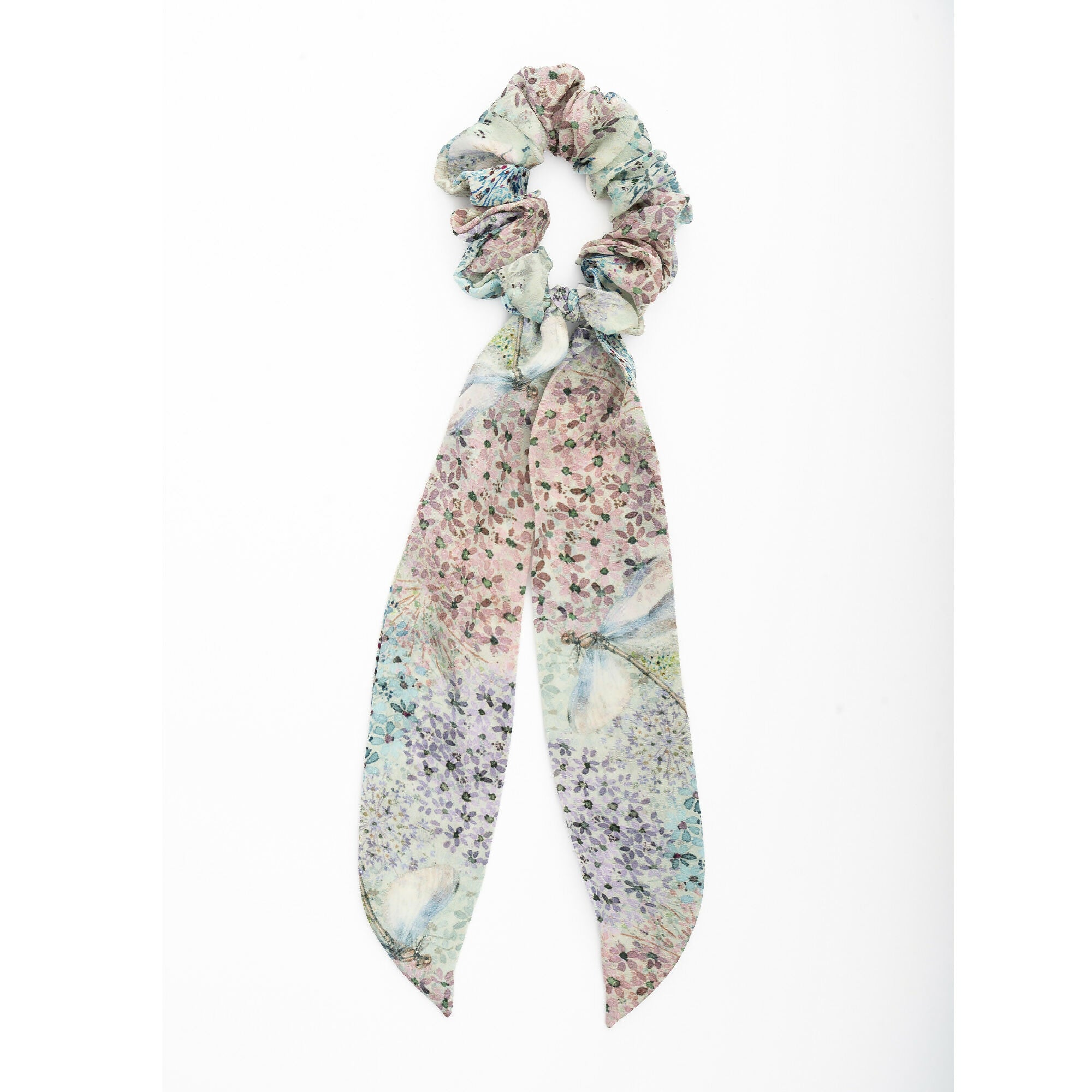 Silk Scarf Scrunchie - Various Designs