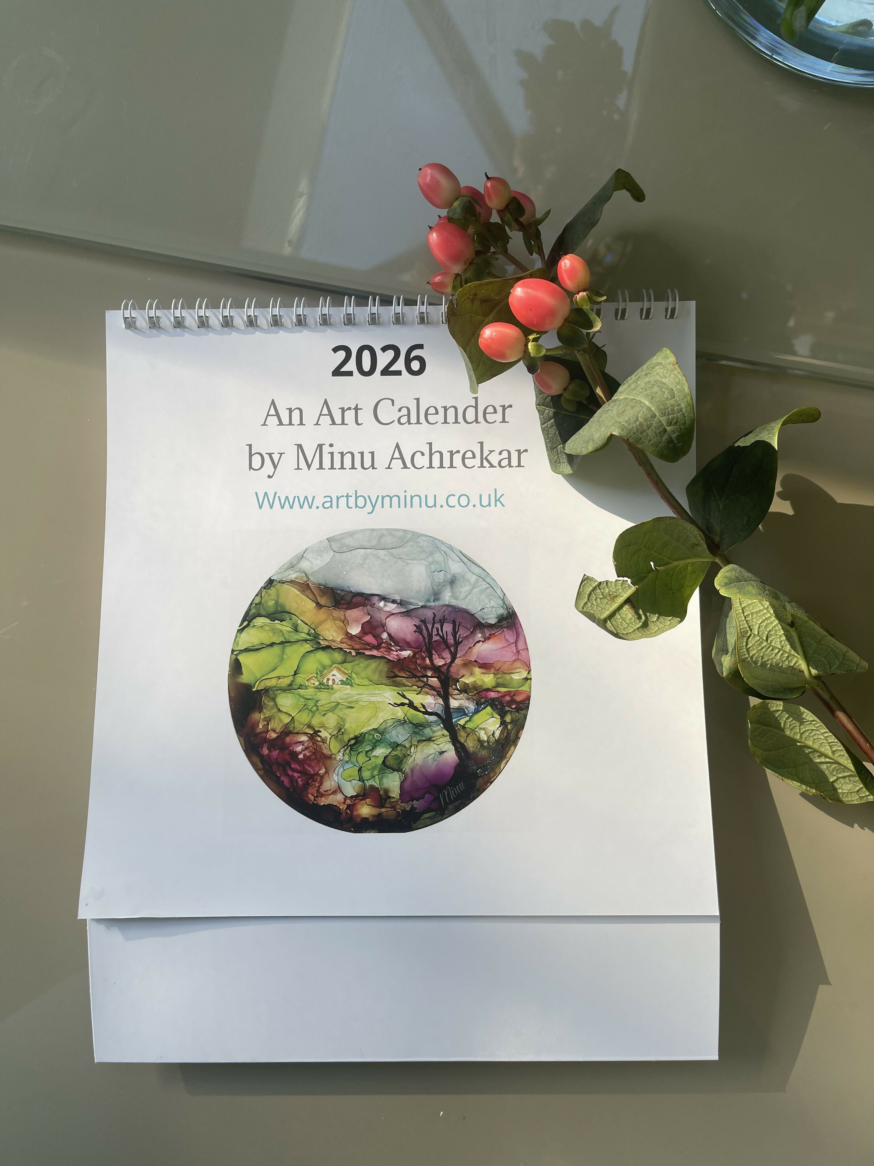 Alcohol Ink Landscapes 2026 Fine Art Calendar