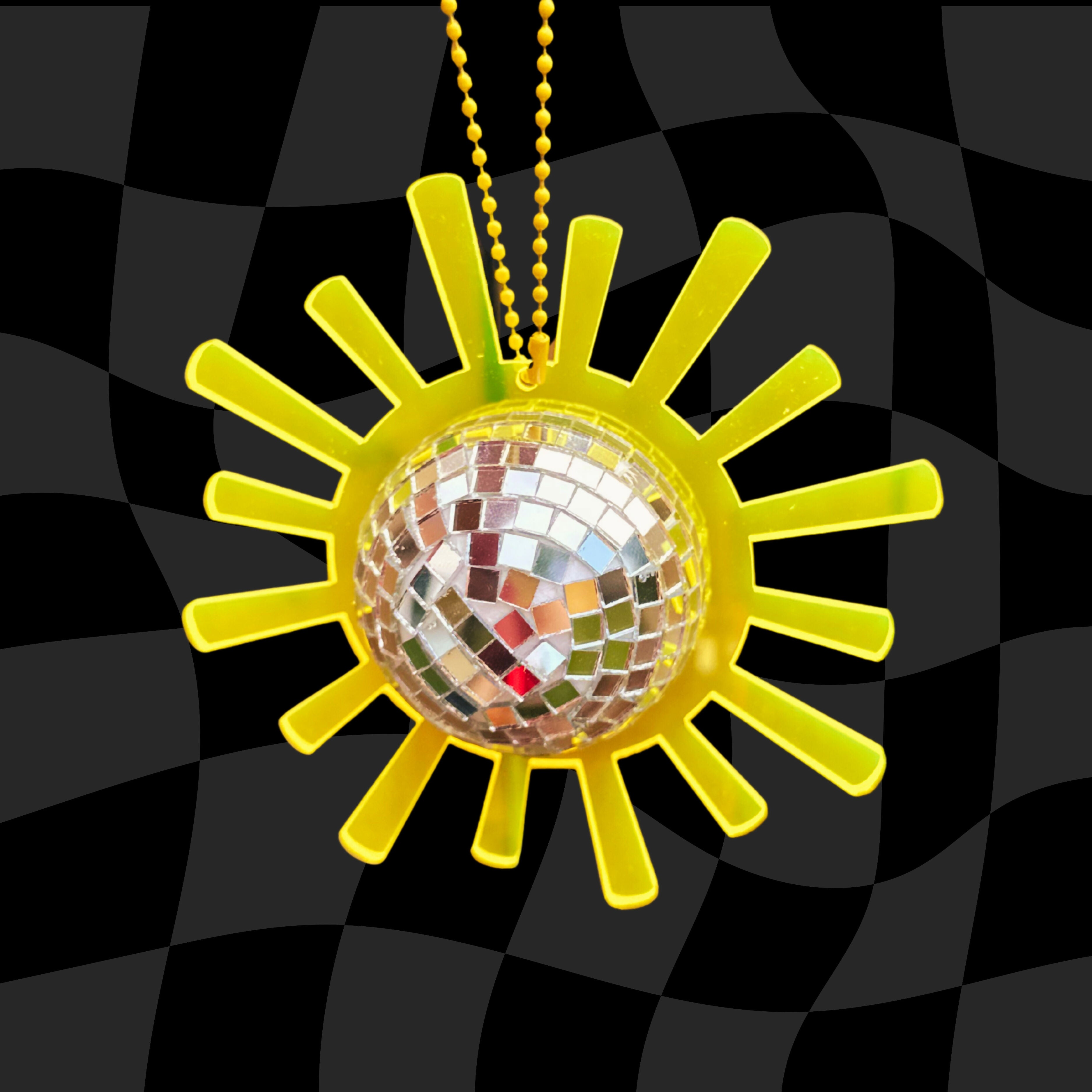 Disco Dangler - Neon Acrylic Mirrorball Hanger