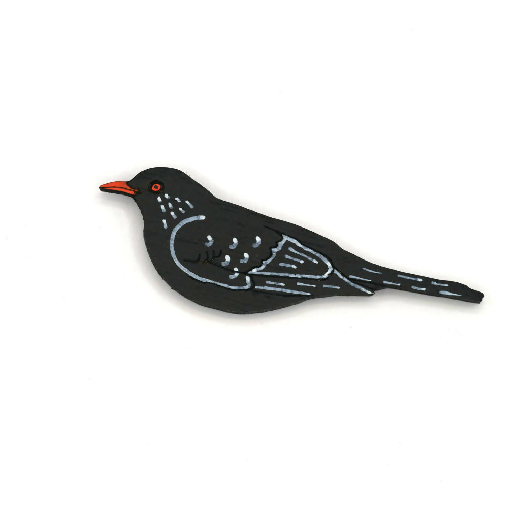 Blackbird Pin Badge
