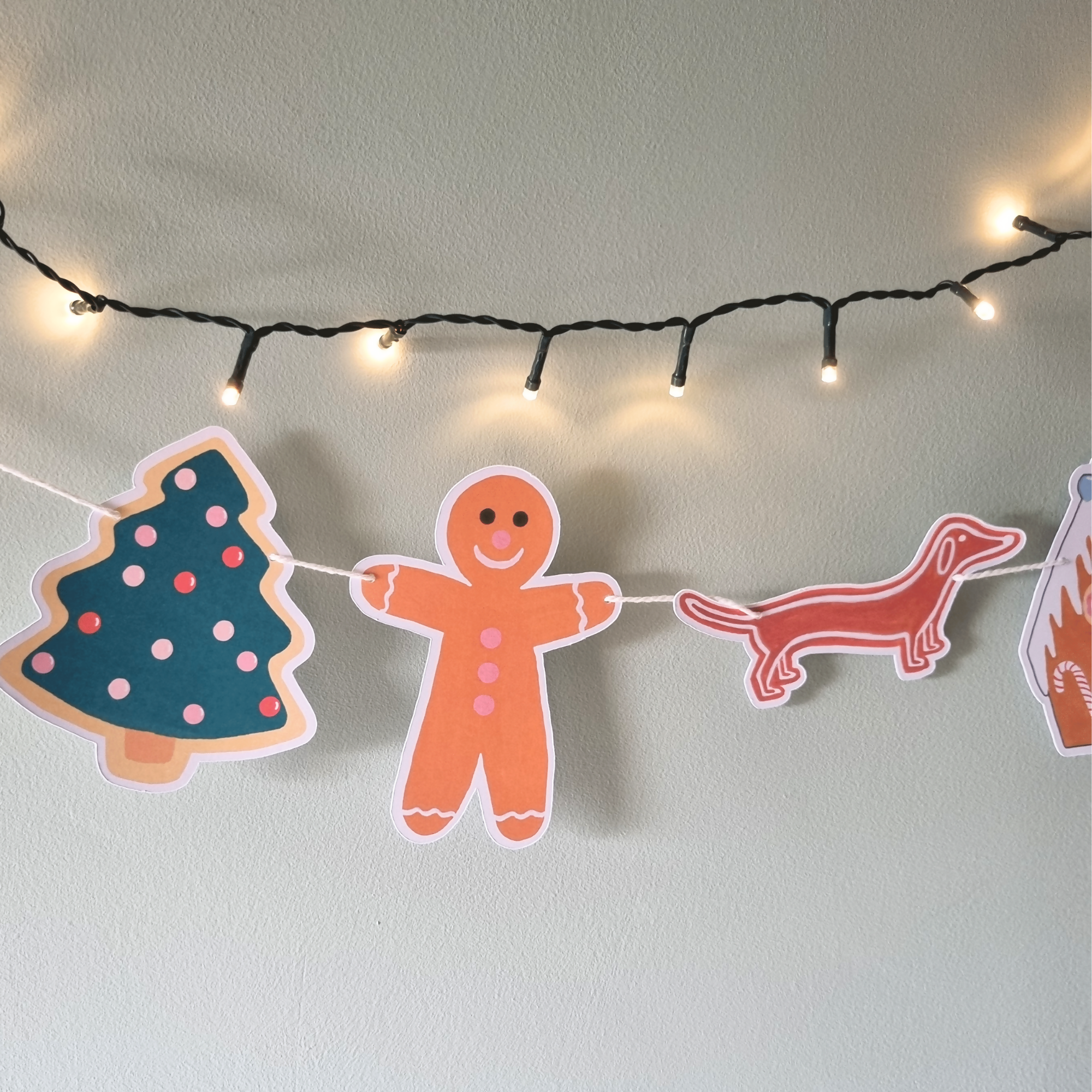 Christmas Gingerbread Cookies Garland