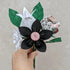 Origami Paper Flower Posy With Leaves