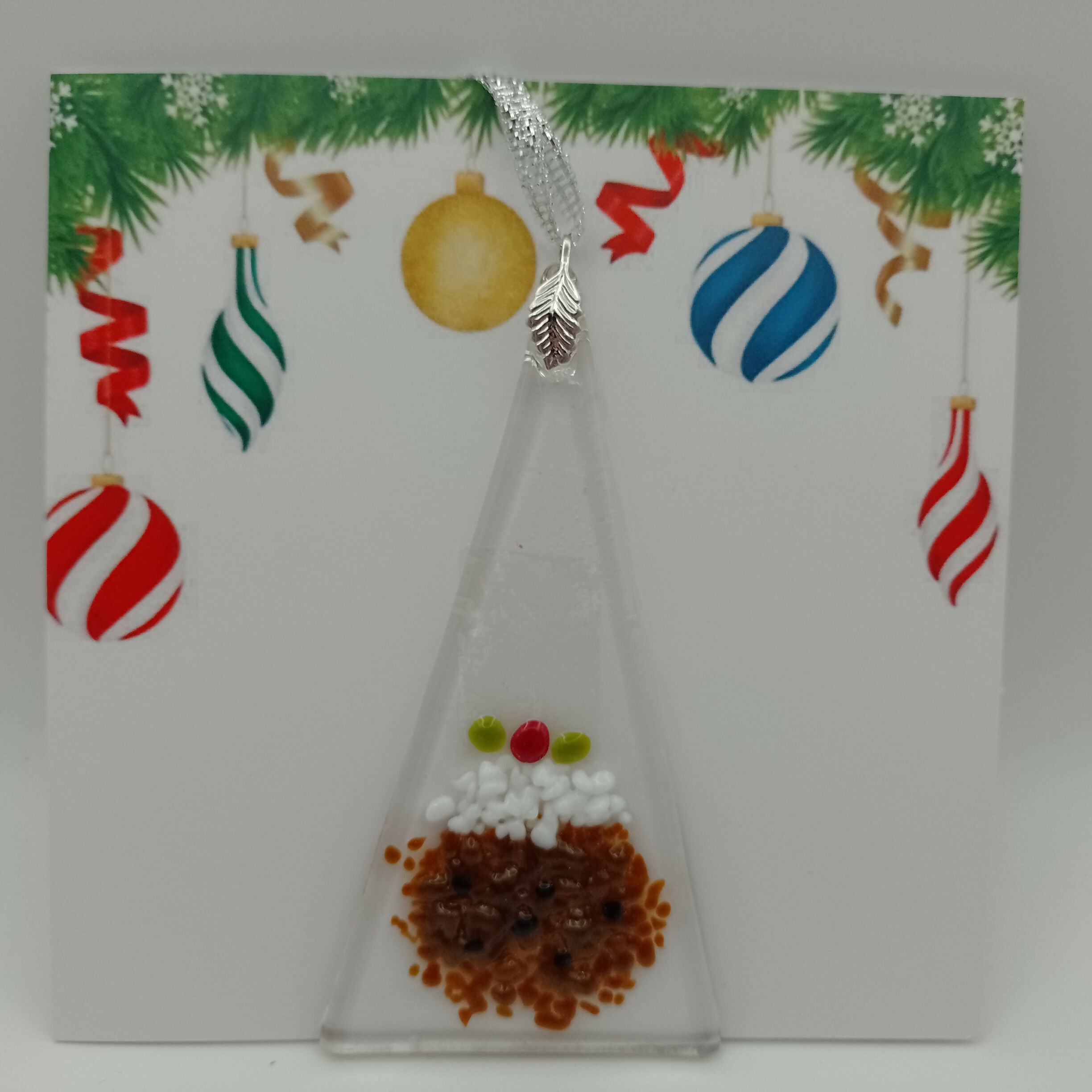 Fused Glass Christmas Card