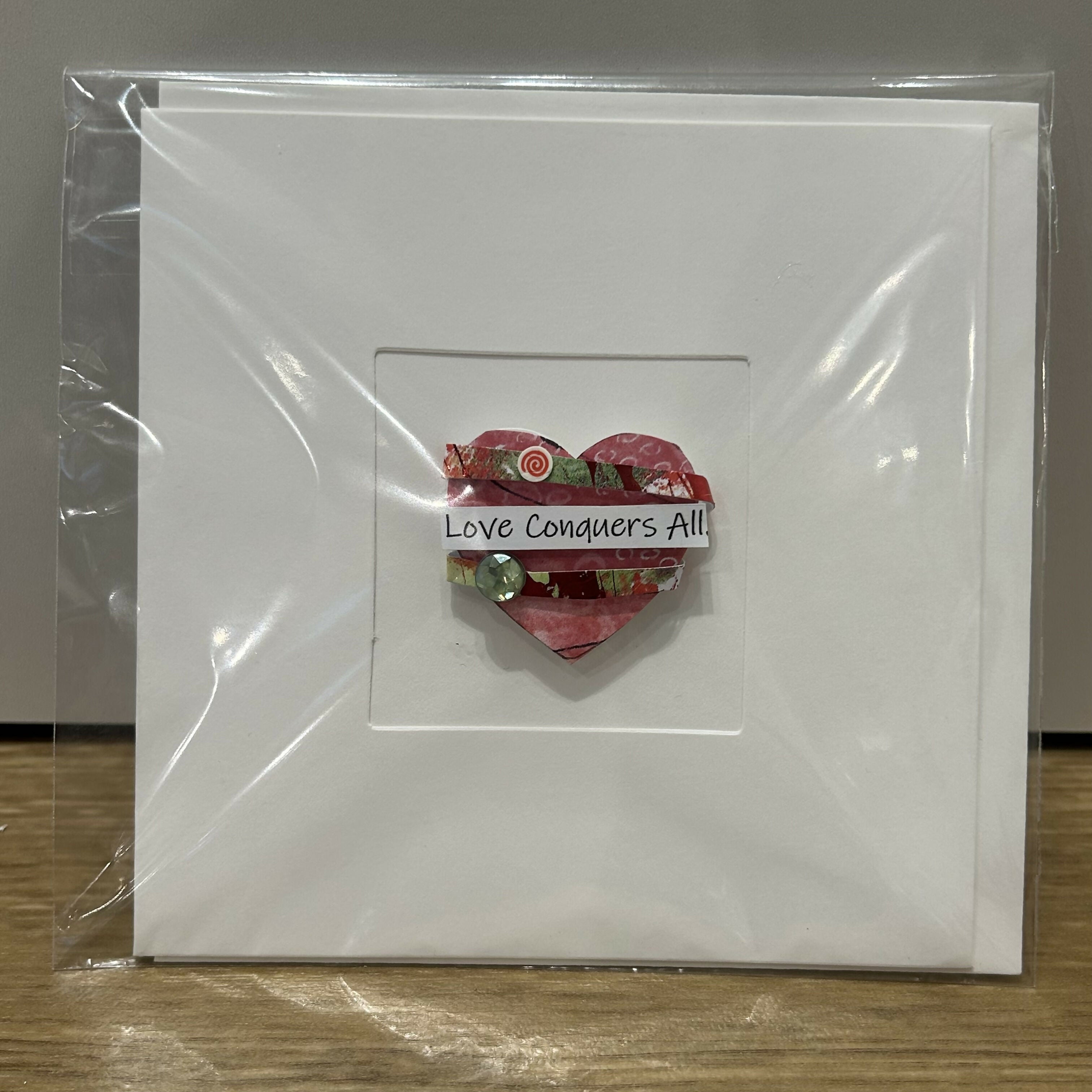 Love Conquers All Handmade Card