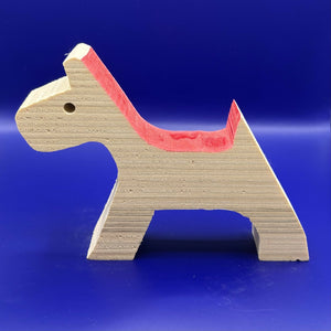 Wooden Dog Ornament