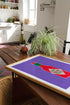 Hot Sauce Hand Painted Art Print