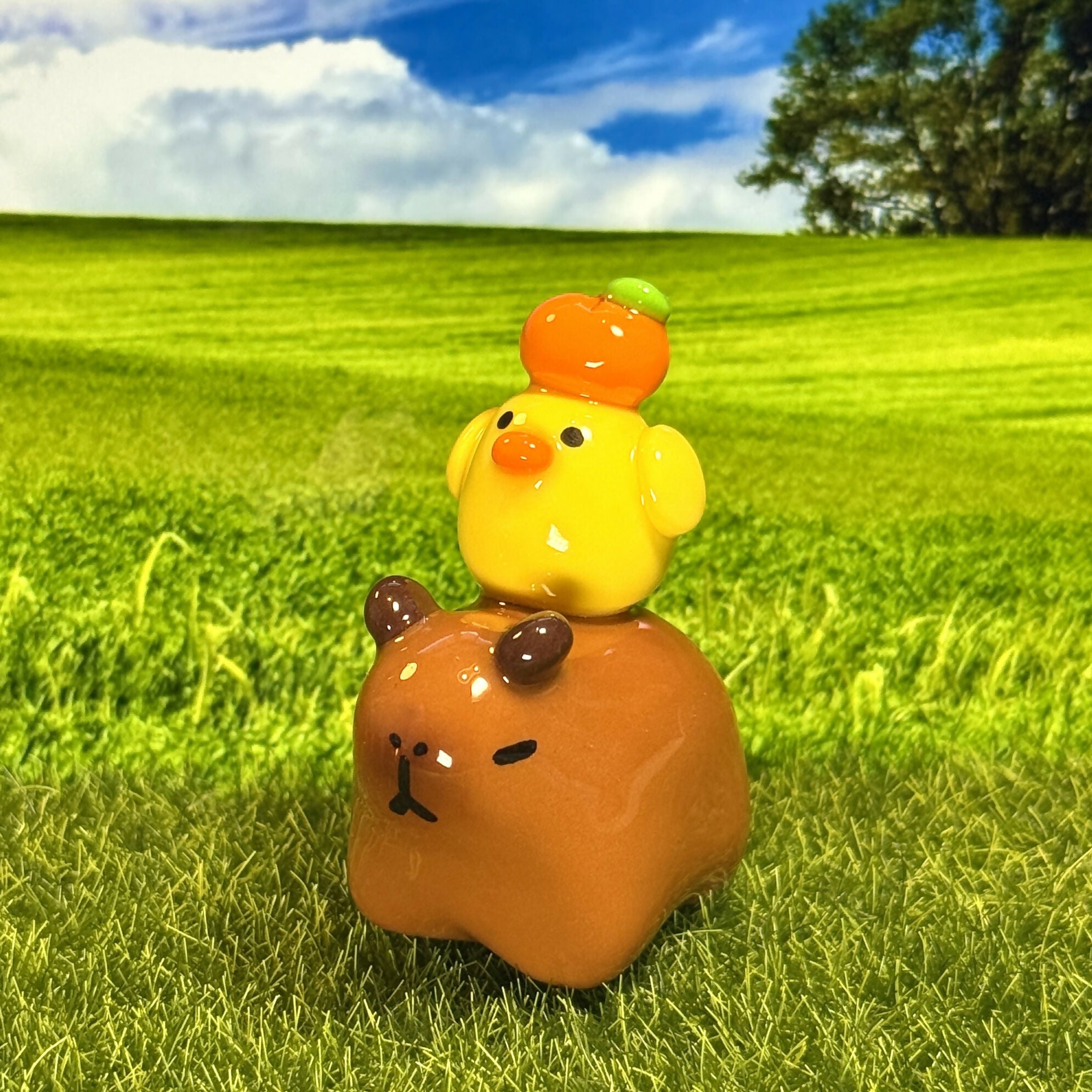 Capybara & Duck Figure