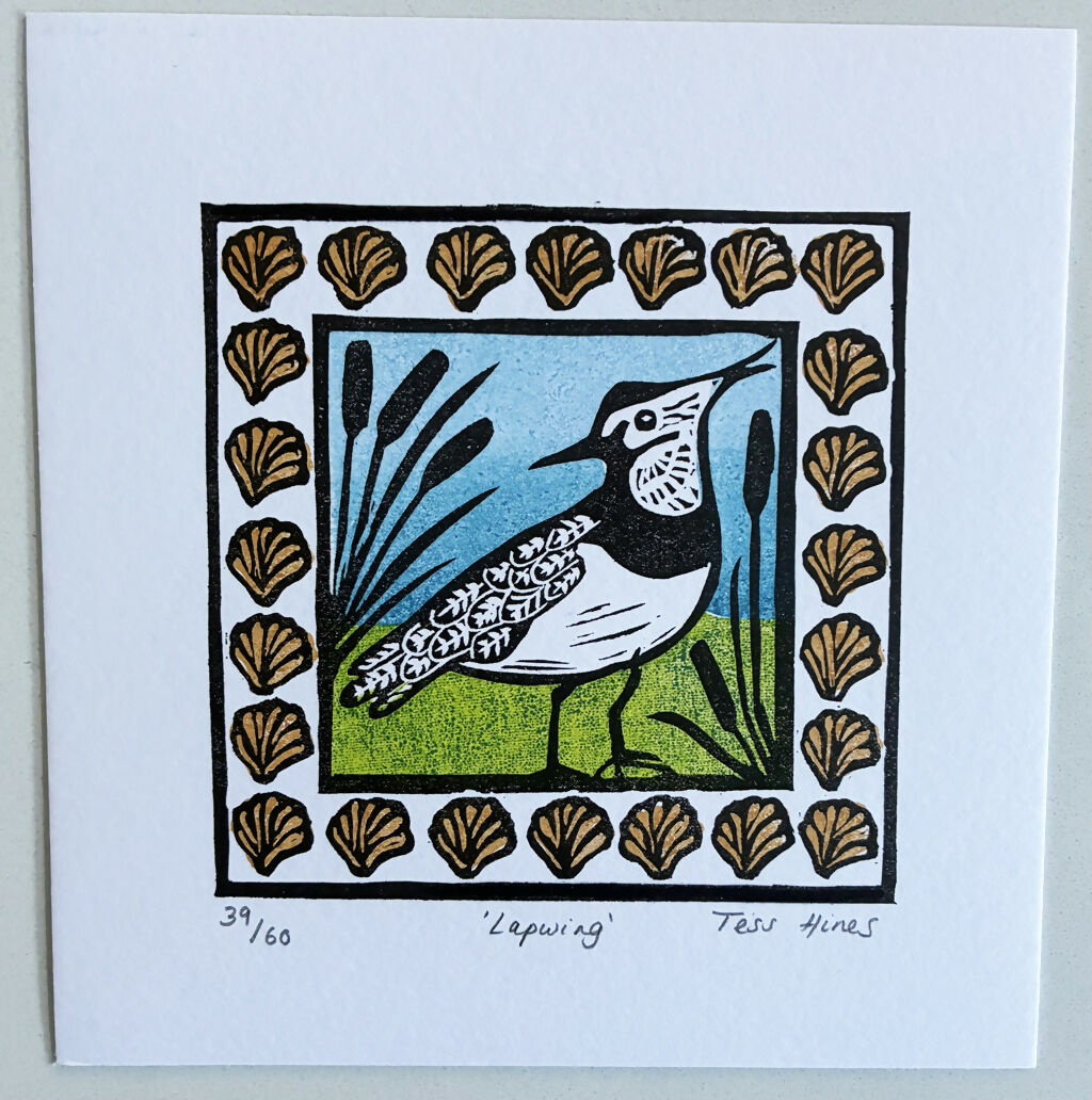 Lapwing Original Linocut Print