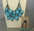 Blue Necklace & Earrings Set