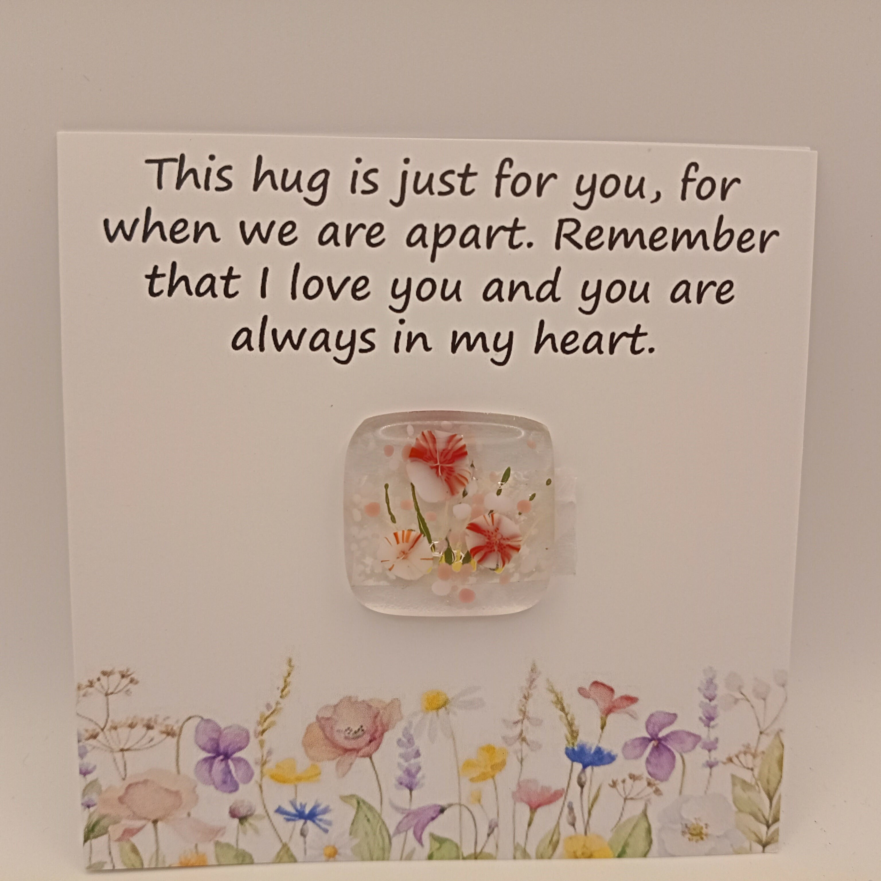 Fused Glass Pocket Hug Card