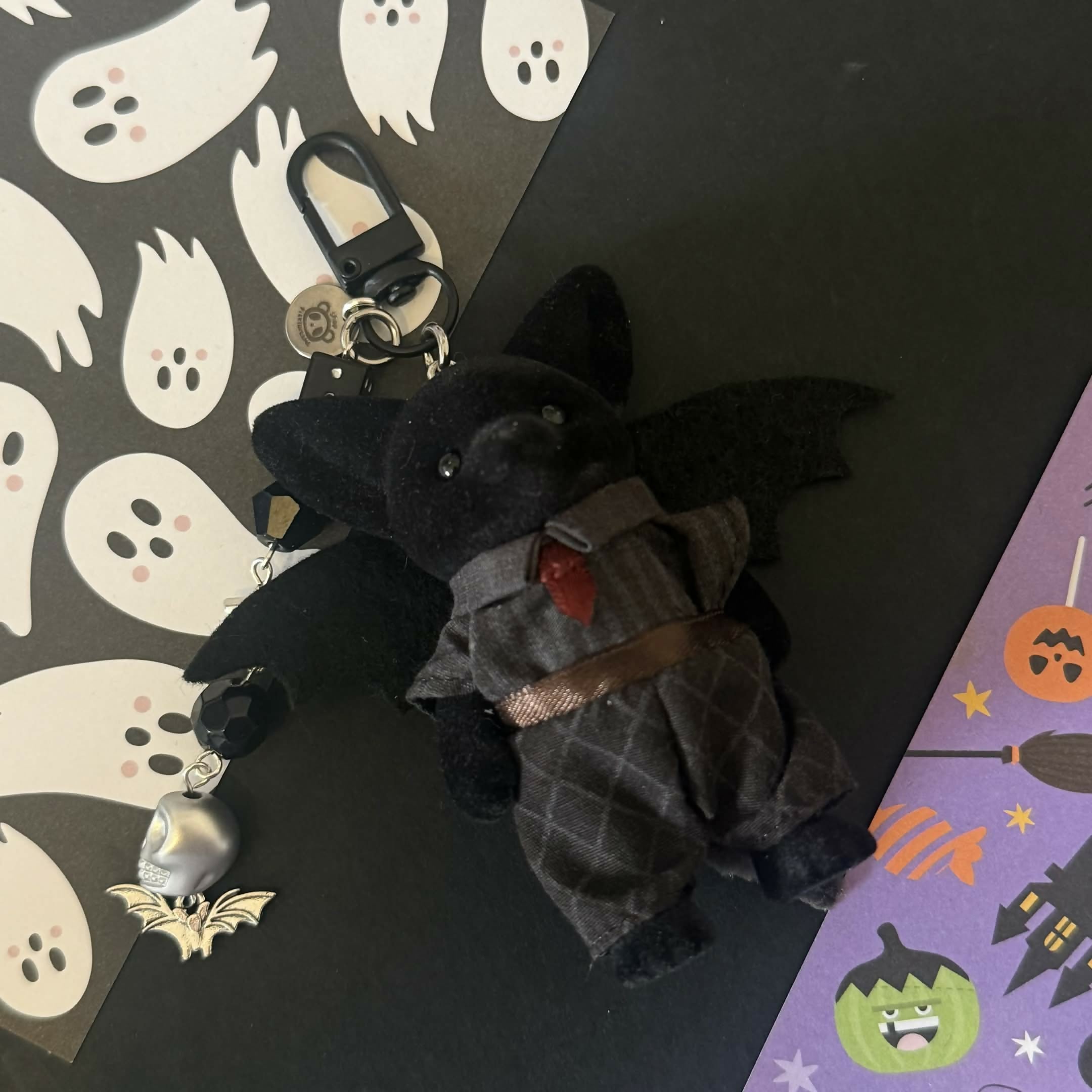 Bat Baby Suit Outfit Halloween Handmade Trinket Keychain