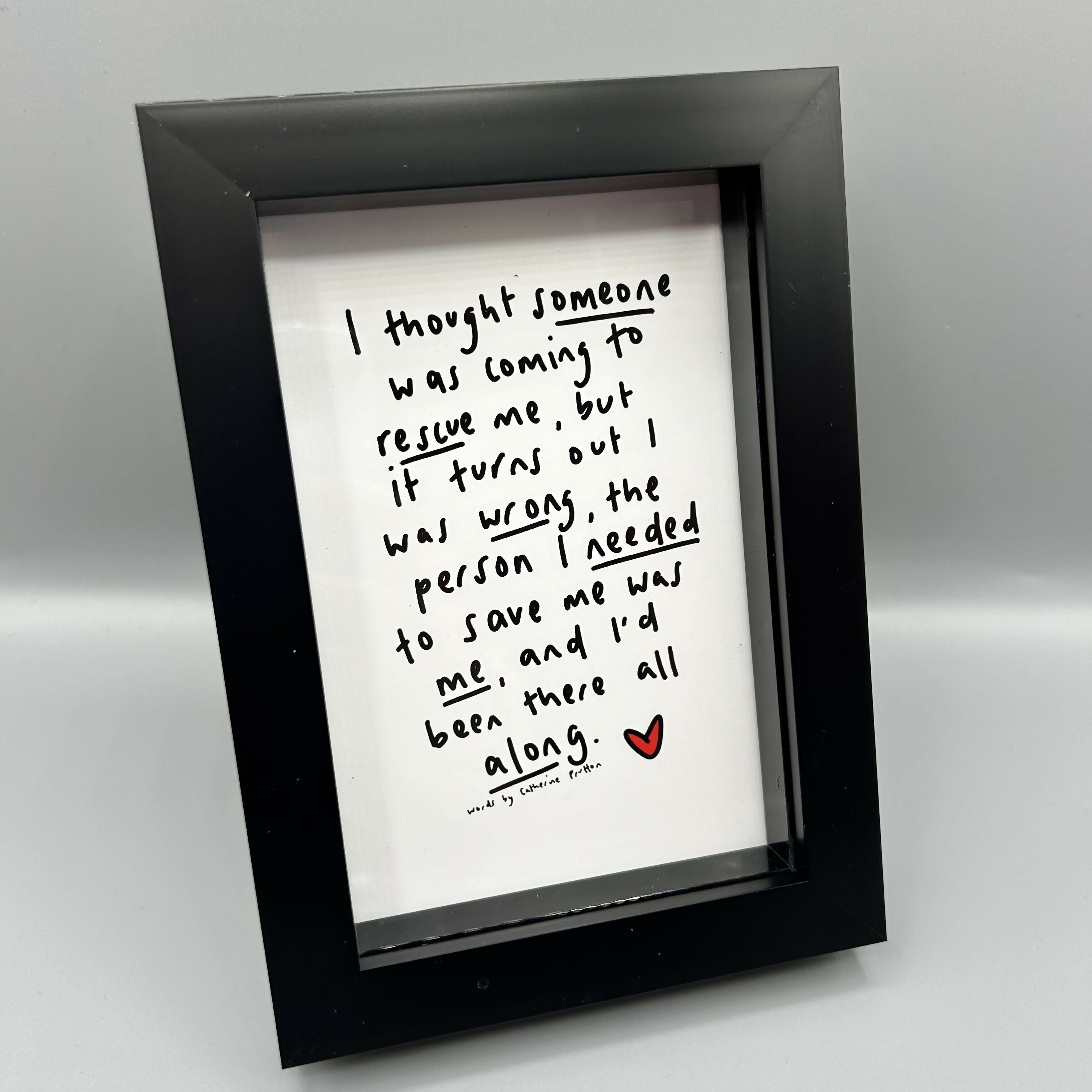 Original Poem - Multiple Options (A6 Box Frame)