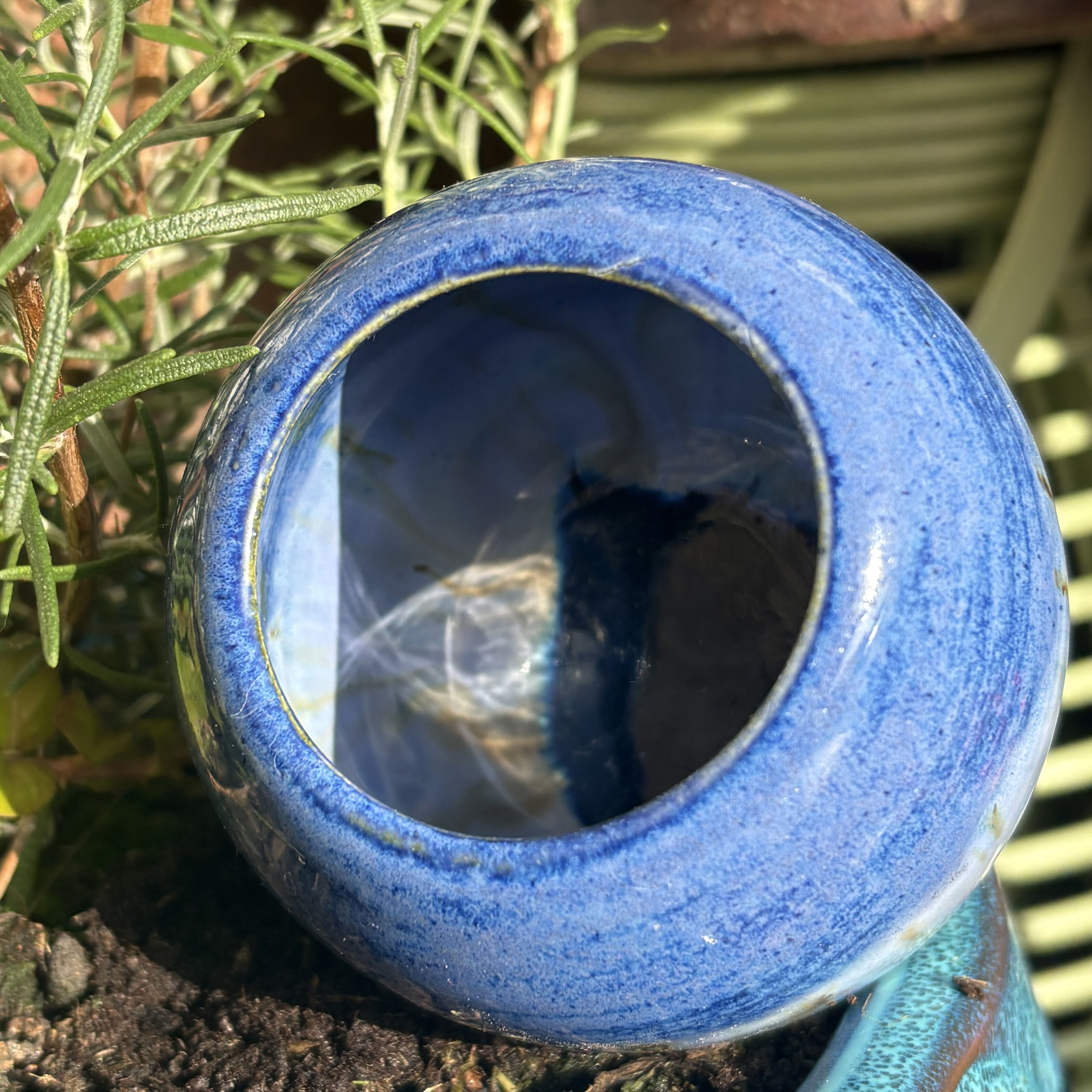 Blue and Dark Teal Globe Bowl