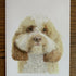 Greeting Card of a Cockapoo. Blank Inside